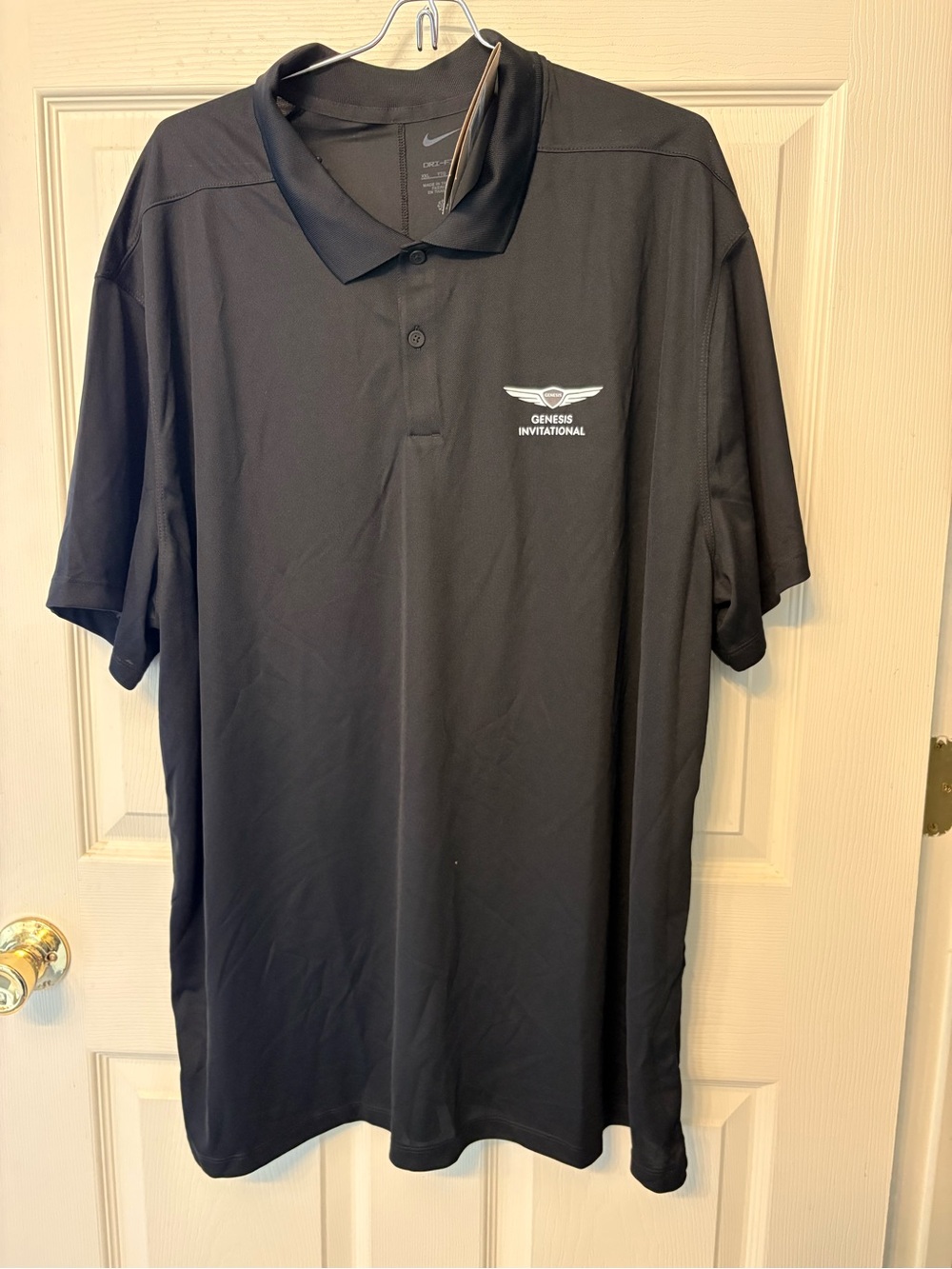 NWT Nike Men's Dri-Fit Genesis Invitational Golf Polo Shirt Black DH0824-010 XXL